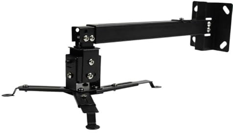 lskdnrufh Soporte para proyector Soporte de Techo for proyector de Color Negro, Soporte de Techo Ajustable de 43cm a 65cm for proyector LED DLP LCD, Colgador de Pared Soporte Proyector