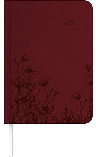 Alpha Edition - Wochen-Minitimer Nature Line Flower 2026 – Taschenkalender A6 ( 11×15 cm) mit Monatsübersicht & Notizbereich, umweltfreundlicher Terminplaner für Beruf, Schule & Alltag