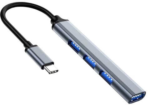 USB Hub - Adaptador multipuerto de Alta Velocidad, Divisor USB Compacto | Hub de transferencia de datos portátiles, expansor USB de múltiples dispositivos, enchufe y reproducción de muelle USB, conec