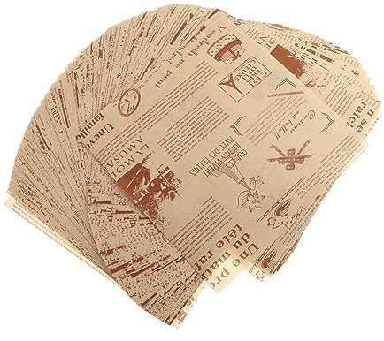 SECFOU 200piezas Papel De Horno Antiadherente Para Cocinar Papel De Cocina Multifuncional Para Freír y Hornear Para Galletas Pasteles y Comidas Calientes o Frías