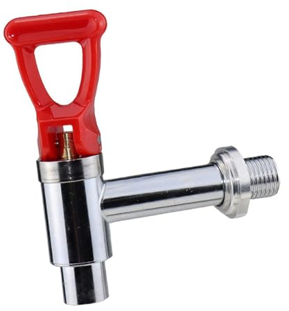 Sharplace Robinet de distribution d'eau pour boissons chaudes et café, en acier inoxydable, pour la maison et, Rouge 9.8 Cm X 1.6 Cm