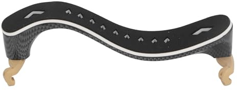 Porta di violino Resto comodo supporto per angolo di altezza regolabile per 4/4 a 3/4 taglie di violino Professionisti per bambini adulti adulti in fibra di carbonio nero