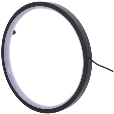 DECORNIJIA Anillo De Luz Led para Quemador De Incienso Tipo Cascada De 30 Cm, Soporte De Porta Incienso USB Color Negro, Decoración Zen para Meditación y Ambiente Relajante Oficina o Salón