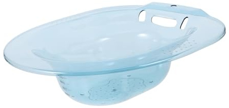SHOWERORO Sitzbad aus Bruchsicherem Pet Ergonomisch für Toiletten Großes Fassungsvermögen gegen Hämorrhoiden Geeignet für Schwangere Senioren Praktische Anwendung zur Linderung und Pflege