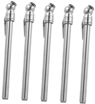 Abaodam 5 pezzi Manometro Pneumatici Auto Portatile Penna Misuratore Pressione Pneumatici Compatto per Auto Moto Suv Biciclette e Camper Strumento Resistente e Facile da Usare