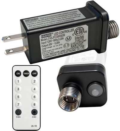 Transformateur LED 8 modes 30 V contrôleur LED classe 2 alimentation avec adaptateur prise américaine, remplacement basse tension pour guirlande lumineuse, non compatible avec transformateur d'arbres