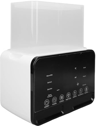 ZJchao Scaldabiberon 200 W, Scaldalatte Multifunzione 9 in 1 con Display a LED e Protezione Contro L'ebollizione a Secco per Riscaldare e Scongelare Biberon (Spina europea 220 V)