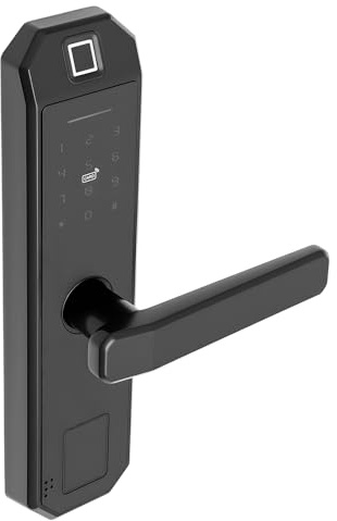 Serratura per porta con impronte digitali, modello interno, elettronico, codice PIN intelligente, robusta lega di zinco, accesso senza chiave, adatta per appartamenti e uffici, touch screen, 200
