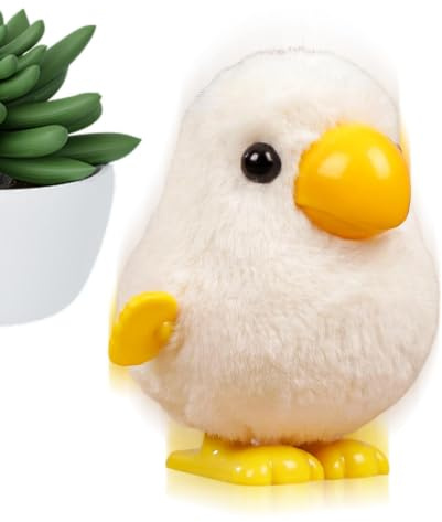 Animal Con Cuerda Lorito de Peluche con Mecanismo de Relojería