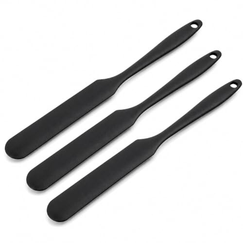 3 spatole in silicone, spatola da pasticceria, spatola da cucina, design senza cuciture, alta resistenza al calore, versatile per pasticceria e cucina, pratica stretta e compatta.