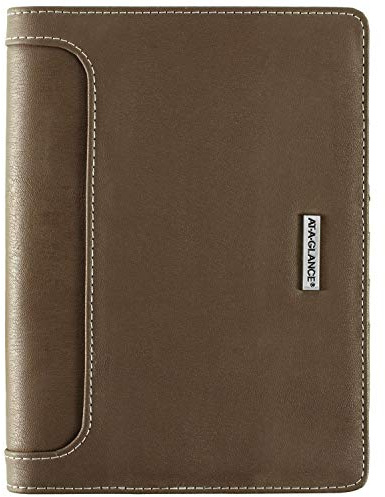 AT-A-Glance Day Runner Harrison Phone and Address Book, Directory, 5-1/2 x 8-1/2, Size 4, Brown (1124-0286)