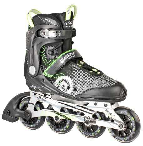 HUDORA Inliner Inline-Skates RX-90, Gr. 36, für Jugendliche und Erwachsene, schwarz/grün