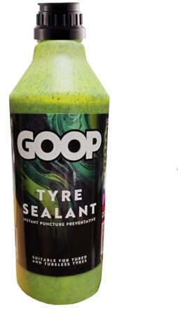 Goop Tyre Puncture Preventative Sealant, 1 Litre Bottle | Lasts For The Life Of The Tyre