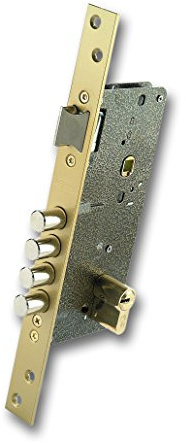 Ezcurra 1049102 - Cerradura 700-B/70D Escudo Oro Ds15