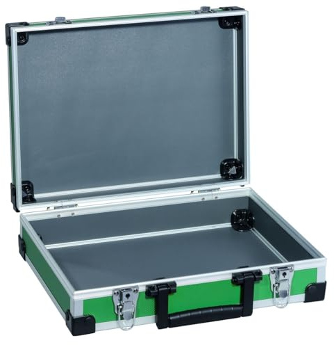 TrendLine Universalkoffer Alu Optik Grün Transportbox Sortimentskoffer