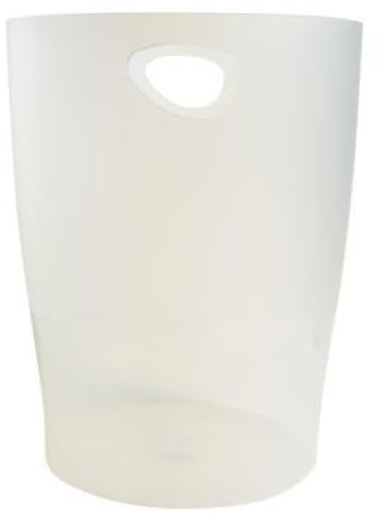 Lot de 8 Corbeille à papier ECOBIN Office blanc givré