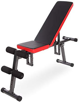 ZXQZ Trainingsbank Flachbank, Hantelbank Multifunktionale Supine Brett Folding Fitnessgeräte Heim Sit-ups Bankdrücken Vogel Abdomen Vorstand hantelbank klappbar