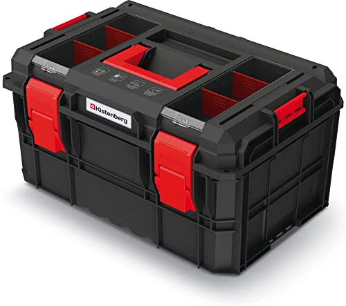 Werkzeugbox Werkzeugkasten Kunststoff Trennwände Druckbelastbarkeit bis 120 kg Toolbox Modular X-LOG 546 x 380 x 307 mm