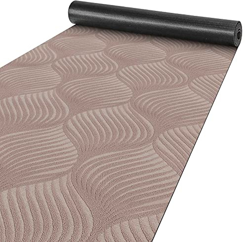 ANRO Läufer Flur Teppich Läufer Küchenläufer Küchenteppich Teppich Velours rutschfest waschbar für Flur, Schlafzimmer, Wohnzimmer, Küche Baker Braun 50 x 240cm