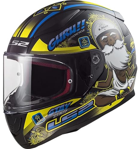 LS2, Integralhelme motorrad RAPID buddha black yellow, L