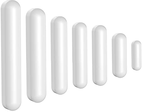FunChem Rührstäbchen-Set, PTFE-beschichtete Magnetische Rührstäbchen, Weiß, für Laborrührer, Gemischte Größen, 7er Packung