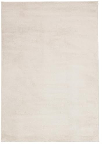 RugVista Memphis Teppich, 160 x 230 cm, Cremeweiß | Moderne, Rechteckig, Niedriger Stapel, Nur chemische Reinigung, Oeko-Tex 100