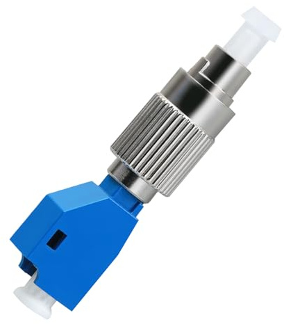 QIANRENON FC auf LC Singlemode Glasfaser adapter SM 9/125μm FC/UPC Stecker auf LC/UPC Buchse Hybrid Glasfaser Simplex Konverter Kupplung, für Rotlicht Stift/optische Leistungsmesser/Jumper Pigtail