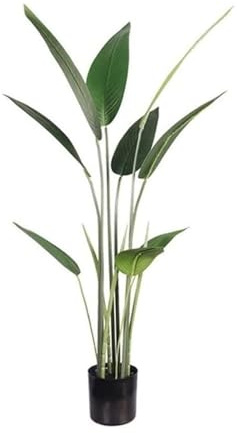 Faux Arbre Grande Plante Artificielle Feuilles de Palmier Vert Feuilles en Plastique Faux bananier Mariage Famille Jardin Salle décoration Réaliste (Size : 110cm)