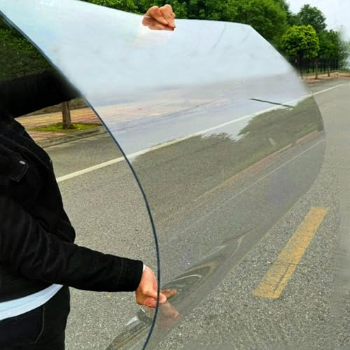 tow000ack Transparente Polycarbonat Dachplatten,1mm Schlagfeste PC-Platte,Tageslichtplatte,UV-beständig,Wetterfeste,Ersatz Kunststoffplatten Für Garten Gewächshaus Überdachung (0,8m x 14m)