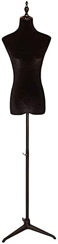 Schneiderpuppe Verstellbar Weibliche Mannequin-Dummy Mit Metall-Basisständer, Erwachsene Frauen-Kleidform For T-Shirts / Anzüge / Hochzeitskleid, Hohle Kunststoffkörper Und Einfach Installieren(Tripod