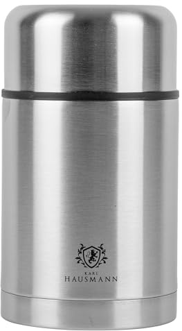 KARL HAUSMANN Thermobecher Essen - 750 ml - Edelstahl Thermos Essensbehälter - 12h Heiß & 12h Kalt - Thermo Suppenbehälter to Go - Speisebehälter - Food Container Thermo - Thermobehälter für Suppen