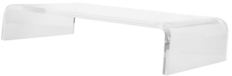 QUMIIRITY Tastaturabdeckung Acryl Transparent Tastaturschutz Mit Erhöhung 40x20x8cm Multifunktionaler Computerständer Schutz Für Büro Und Homeoffice
