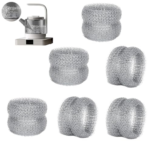 6 Stück Edelstahl Kalkring Für Teekanne,Wiederverwendbar Kalkfänger Wasserkocher,Kalkfänger Geeignet Für Wasserkocher Und Teekannen, Geeignet Zur Entfernung Von Kalk Und Schadstoffen