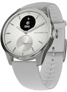 Withings ScanWatch 2, Montre connectée santé pour Femme/Homme avec ECG, SPO2, Suivi de la température, du Sommeil, de la santé respiratoire, Suivi de Cycle menstruel, 30j de Batterie (Reconditionné)