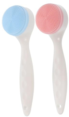 VALICLUD 2 Pezzi Spazzola Per Il Viso Spazzola Per La Pulizia Del Viso Scrub Pelle Spazzola Per La Pulizia Del Viso Massaggiatore Muscolare Per Spazzola Detergente Per Il Colore Casuale