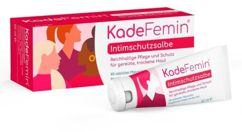 KadeFemin Intimschutzsalbe für gereizte, trockene Haut, 50 ml | Rückfettende Pflege, stärkt die natürliche Hautbarriere, Bio-Pflanzenöle, COSMOS ORGANIC zertifiziert, vegan