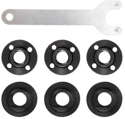 Mocoocouture Mill Flangia Dado E Chiave Set Mill Accessori Mill Tenditore Chiave Abrasiva Metallo Texture Per La Casa