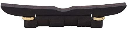 Chevalet inférieur réglable en ébène – Hauteur réglable – Chevalet d'instruments à cordes en ébène durable, pour mandoline, guitare, basse, utilisation facile, taille compacte, finition brillante