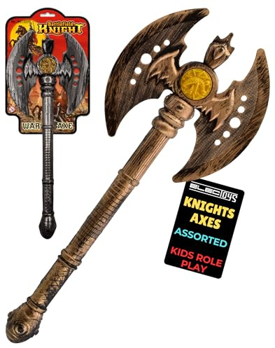 Electoys Toy War Axe for Children – Plastic Medieval Role Play Costume Accessory – Knight Battle Axe Prop for Imaginative Play and Themed Parties – Lightweight and Safe Battlefield Knight Toy –