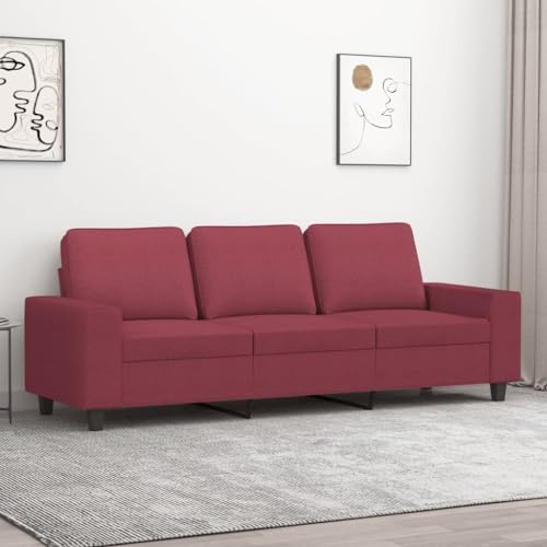 WEMYUFURN Dreisitzer Sofa Moderner Hingucker mit Strapazierfähigem Stoff und Robustem Metallgestell für Bequemes Sitzerlebnis im Wohnzimmer