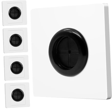 Ciieeo 5pcs Cable Outlet Cover Rubber Gasket 31mm Wall Plate Pass Through Insert for Wire Management Cable Wall Plate for Hiding and Organizing Power Cords and Speaker Wires