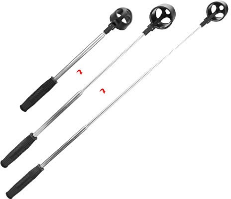 Generic Bärbar Teleskopisk Golfbollsplockare Retriever Lättviktsupptagningsenhet i Rostfritt Stål för Golfare 200 Cm Hopfällbar