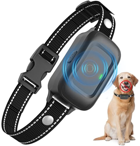 Collier Anti Aboiement Chien,Automatique Collier de Dressage pour Détection | Ultrasons/Bip/Vibration Intelligente des Aboiements, Imperméable IPX7, Rechargeable Anti Aboiement Chien Petit Moyen Grand