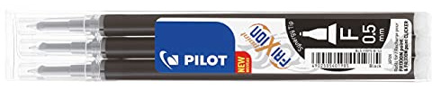 Pilot Pen 2265001F - Ersatzminen Frixion Point, Stärke 0,5 mm, Schreibfarbe schwarz, 3 Stück