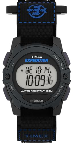 Timex Expedition Digital Chrono Alarm Timer 33mm Fabric Strap Watch