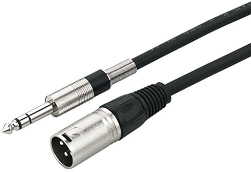 img Stage Line 06.6690 Câble XLR 3 pôles mâle/jack 6,35 mâle stéréo - 6m