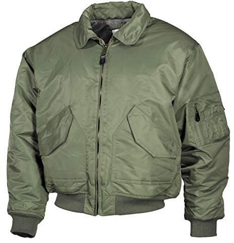 MFH US CWU flygarjacka – svart, OD Green, S