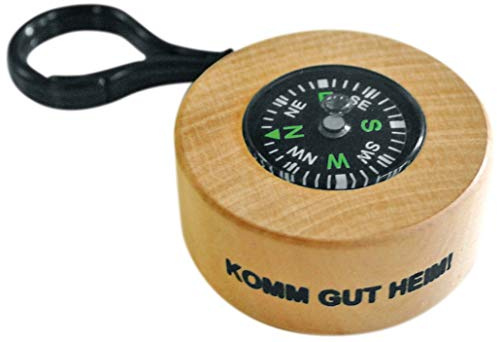 EDUPLAY 210066 Boussole en Bois avec Orientation et météo, Multicolore