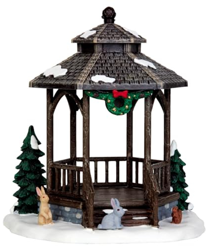 Lemax Kunststück, Motiv Weihnachtsdorf, Winter-Pavillon