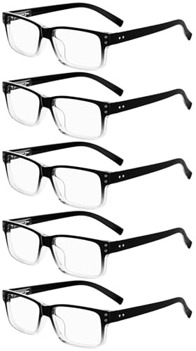Eyekepper 5 stueck Klassische Federn-Scharnier Lesebrille Sonne Lesebrille